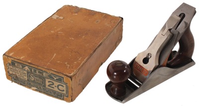 Stanley Rule & Level, No. 2 C: Rare Corrug. Sole Smoothing Plane