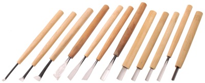 Unmarked: Set Of 12 Unused Japanese Carving Tool