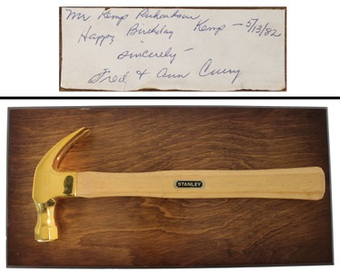 Stanley Tools: "Golden Hammer" Award Hammer