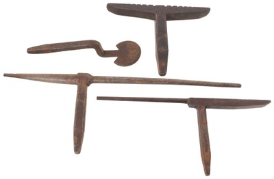 Assorted Makers: Four Clean Tinsmiths Stake Anvil