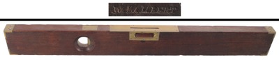 William Lambert, East Cambridge, Massachusetts: Early Heavy Mahogany Spirit Level