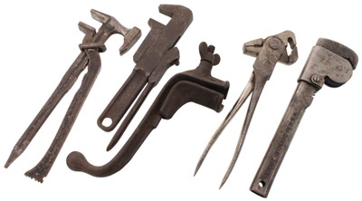 Assorted Makers: Lot Of Five Unusual Wrenches