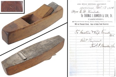 Bowden & Son, T.J./Marblehead, Ma: Shipwright's Low Angle Mitre Plane
