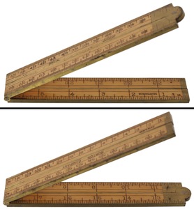 Lufkin Rule Company, Saginaw, Michigan: Metric & English Folding Rule