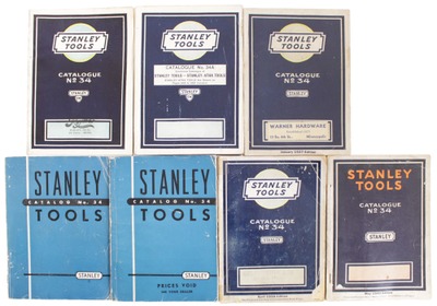 Stanley Rule & Level, No. 34: Lot Of Seven General Line Catalogues