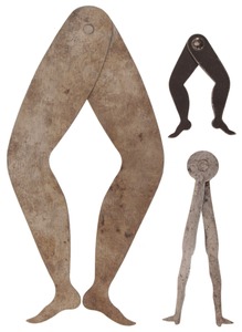 Assorted Makers: Three Pairs Of "Ladyleg" Caliper