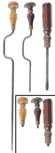 Assorted Makers: Three Interesting 19th C. Screwdriver