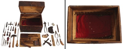 Unmarked: Leather Worker's Tool Chest