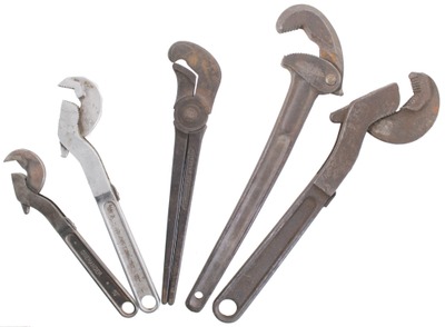 Assorted Makers: Five Quick Adjust Wrenches