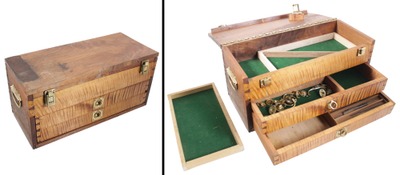 Unmarked: Hand Made Exotic Hardwood Tool Chest