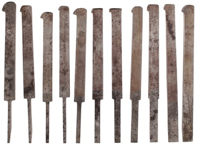 W. Butcher, Sheffield, England: Lot Of 11 Asst. Plow Plane Cutting Irons