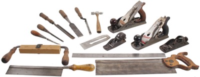 Assorted Makers: Lot Of Sound & Usabl Woodworking Tools