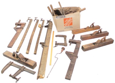 Assorted Makers: Lot Of Wooden & Metal Clamps