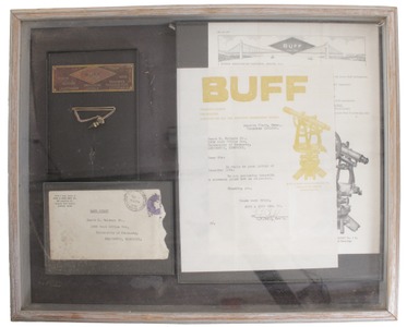Buff, Boston, Massachusetts: Framed Display Of Buff Advertising