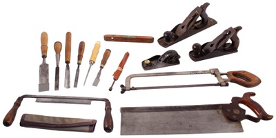 Assorted Makers: Lot Of Sound & Usabl Woodworking Tools