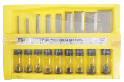 Stanley Tools, No. 16-602A: Stepped Set Of Nine Beveldge Chisels