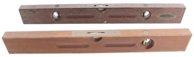 Goodell Pratt Company, Greenfield, Massachusetts: Two Brass Bound 'mahogany Levels
