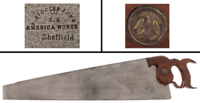 S. Biggins & Sons, Sheffield, England: Extra Clean 8 Point Crosscut Saw