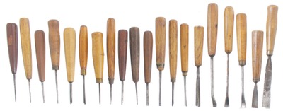 Assorted Makers: Lot Of 20 Asst. Carving Tools