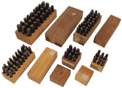 Assorted Makers: Five Full Set Of Nmb & Letter Stamps