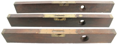 Lambert, Mulliken & Stackpole, Boston, Massachusetts: Three Early Mahogany Spirit Levels