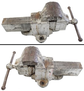 Prentiss Vise Company, New York, New York, No. 53: Clean & Usable 4 1/2" Jaw Bench Vise