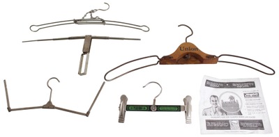 Assorted Makers: Coll. Of Five Folding Coat Hangers