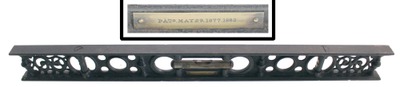 M.W. Robinson, Brooklyn, New York: Early Version 24" Cast Iron Level