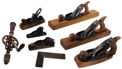 Assorted Makers: Lot Of Clean & Usabl Woodworking Tools