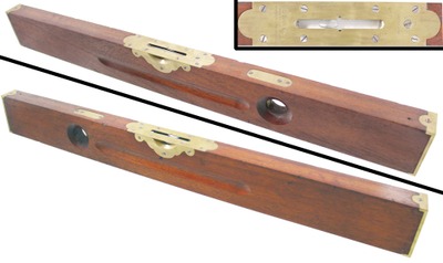 Stanley Rule & Level, No. 10: Laminated Mahogany Plumb & Level
