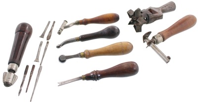Assorted Makers: Lot Of Assorted Leather Tools