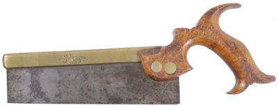 Thos. Ibbotson & Company, Sheffield, England: Early Brass Back 8" Dovetail Saw