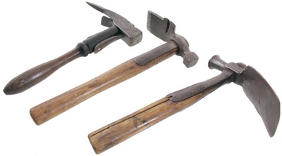 Unmarked: Coll.. Of Three Early Crating Hammer