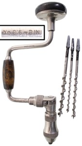 Stanley Rule & Level, No. 915-8: 8" Sweep Ratchet Bit Brace