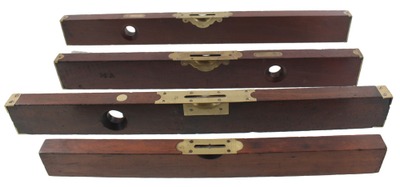 Stanley Rule & Level: Four Early Stanley Spirit Level
