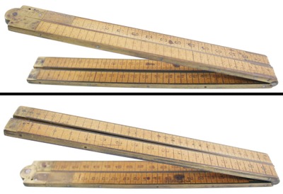 Unmarked: Most Unus. Two-Foot Four-Fold Folding Rule