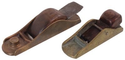 Assorted Makers: Two Cast Brass Body Block Planes