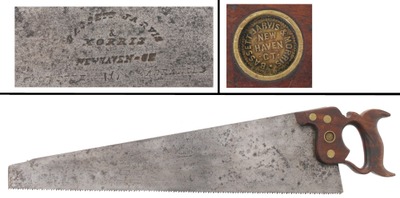 Bassett, Jarvis & Morris, N. Haven, Connecticut: Early Connecticut Maker Hand Saw