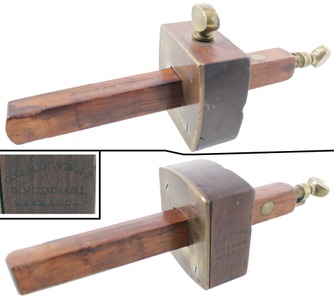 Charles G. Siewers, Cincinnati, Ohio: Rosewood Mortise & Marking Gauge