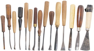 Assorted Makers: Wkg. Set Of Clean Carving Tools