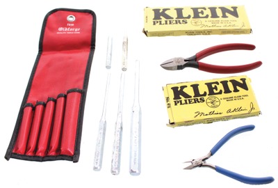 Mathias Klein & Sons, Chicago, Illinois: Two Orig. Box Pairs Of Klein Pliers