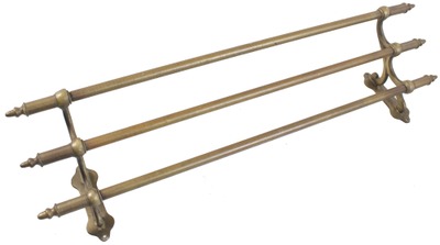 Unmarked: Fancy 19th Century Three Rod Towel Hang