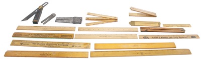 Assorted Makers: Lot Of Assorted Advertising Rules