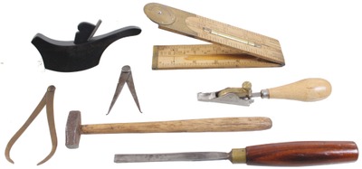 Assorted Makers: Lot Of Small Size Woodworking Tools