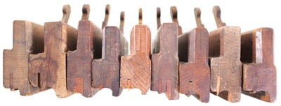 L. Kennedy, Hartford, Connecticut: Lot Of Eight Boxed Bead Molding Plane