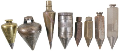 Unmarked: Lot Of Brass & Iron Plumb Bobs