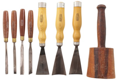 William Marples & Sons, Sheffield, England: Eight Clean & Usable Carving Tool
