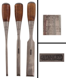 Stanley Rule & Level, No. 40: Three Unused "Everlasting" Chisel