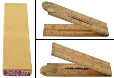 Lufkin Rule Company (England), No. 863 L: Boxwood Combination Folding Rule