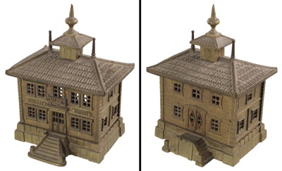 Unmarked: French Cast Iron Still Bank Building